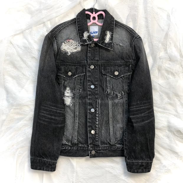 디자이너 브랜드 SJYP (현재 단종) 흑청 데님