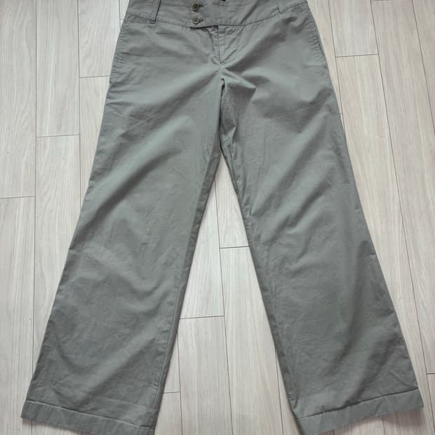 마가렛호웰 세이지그린 와이드 치노 팬츠 🌿