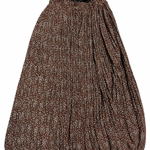 8SECONDS Cocoa Dust Pleated Skirt