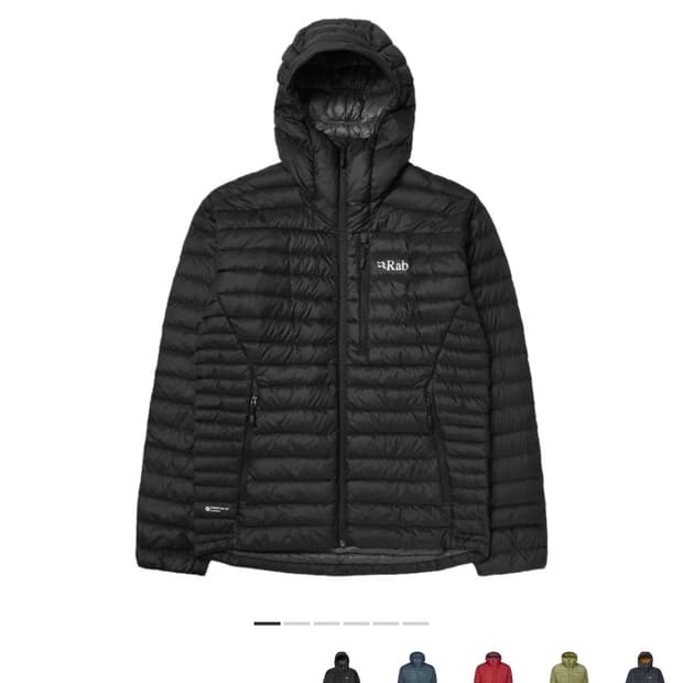 랩 마이크로라이트 알파인 경량패딩 L 블랙