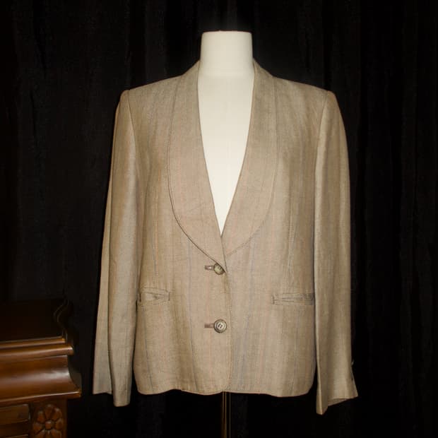 80s japan roll collar jacket 