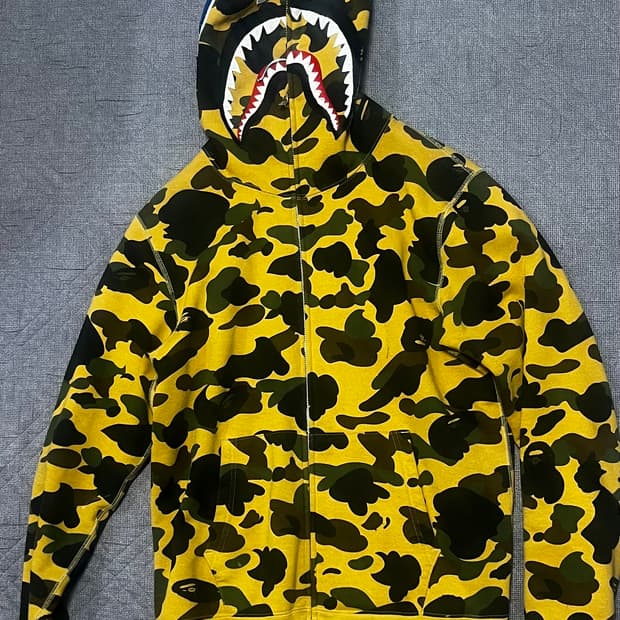 베이프 황계 후드집업 