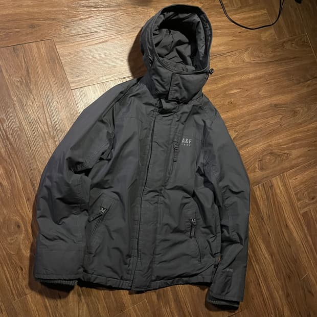 아베크롬비 앤 피치 빅 후드 자켓 그레이