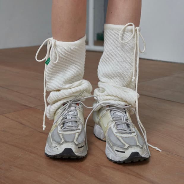 노컨텐츠 레그워머 화이트