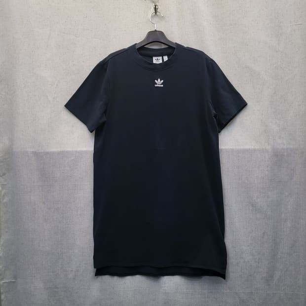 아디다스 반팔 롱 티셔츠 블랙