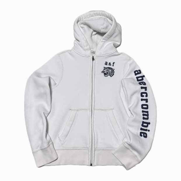 아베크롬비 화이트 후드집업