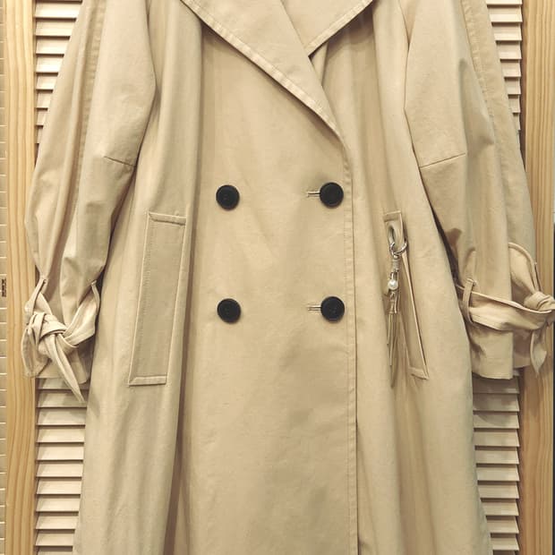 (새상품)ab.f.z 루즈핏 더블 트렌치코트M