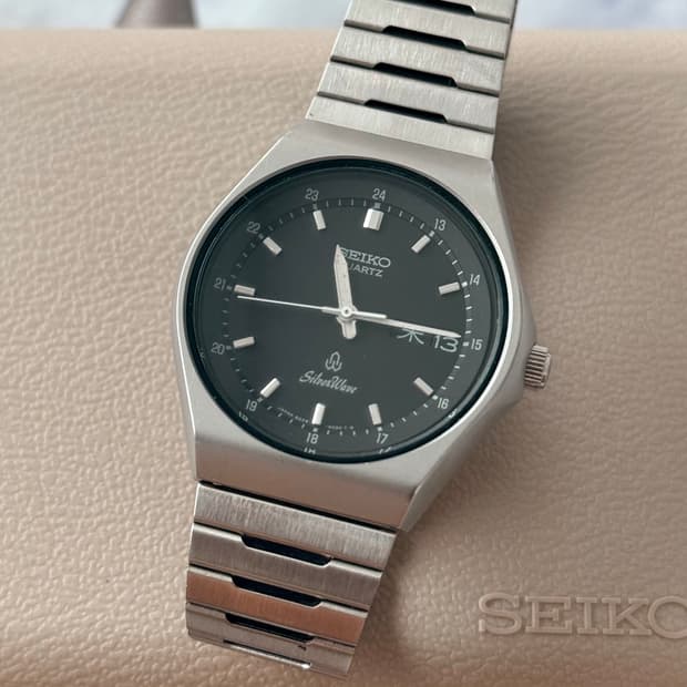 Seiko 세이코 쿼츠 SilverWave Day-Date 1980