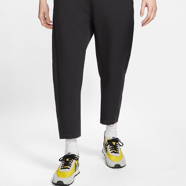 나이키 테크 팩 크롭 우븐 팬츠 L 블랙