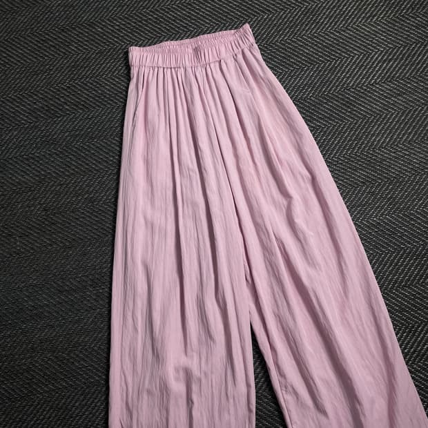 빈티지 와이드핏 나일론 우븐 트랙팬츠 y 4253