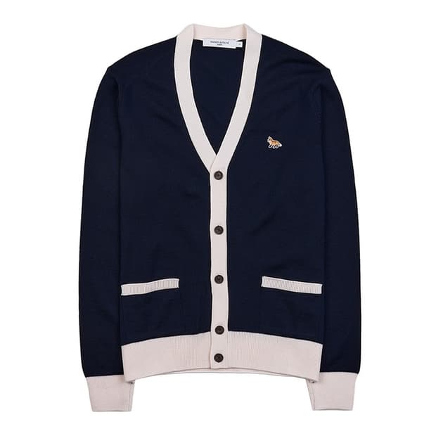 메종 키츠네 베이비폭스 울 가디건 m