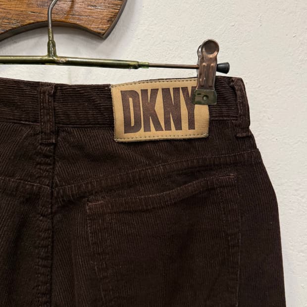 26.5) DKNY Dark Brown Corduroy Pants