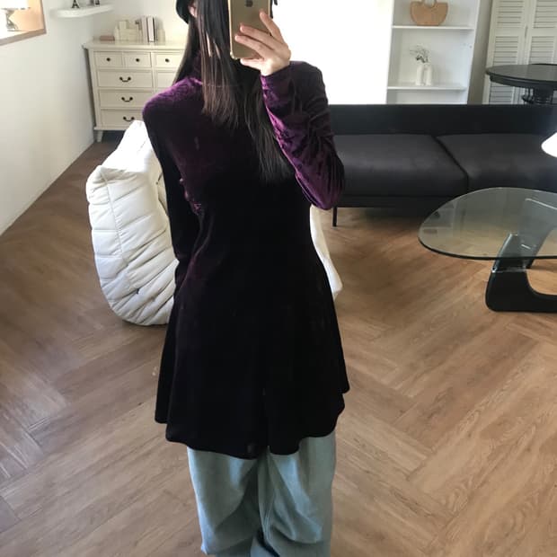 vintage velvet one-piece