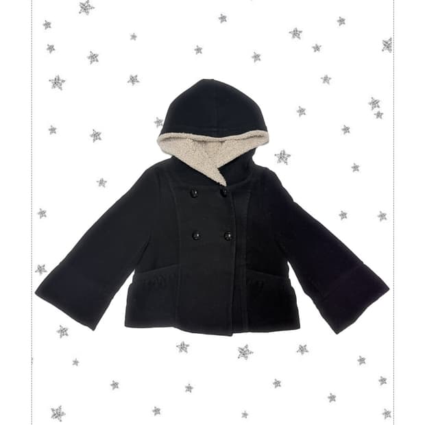 겨울모리 숏 후드 털 코트