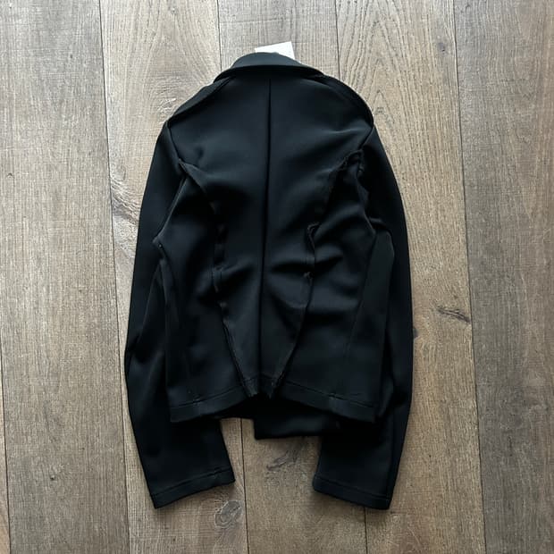 Back Shirring Jersey Rider Jacket