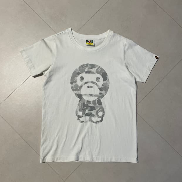 베이프 레이디 xs 베이비 마일로 반팔 티셔츠