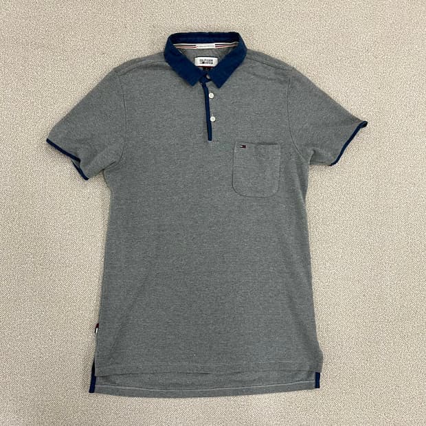 M 타미힐피거 포켓 카라 반팔 티셔츠 0203M1
