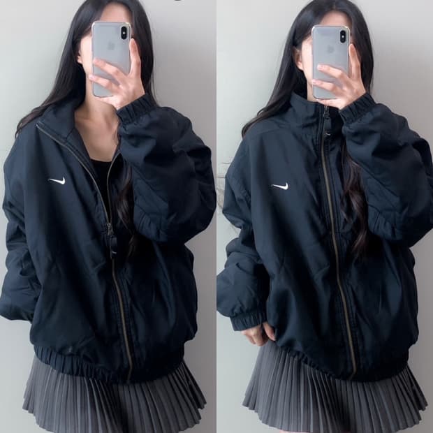 나이키 NRG 솔로스우시 사틴 봄버 자켓