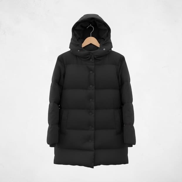 3/ 이세이미야케 Pleats Please 컨버터블 후디드 다운 코트