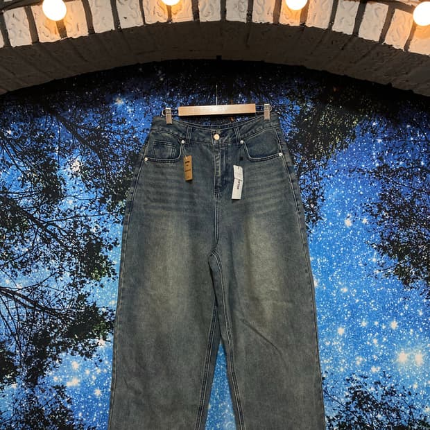 ⚜️TOFFEE(토피) 빈티지 워싱 와이드 데님 팬츠