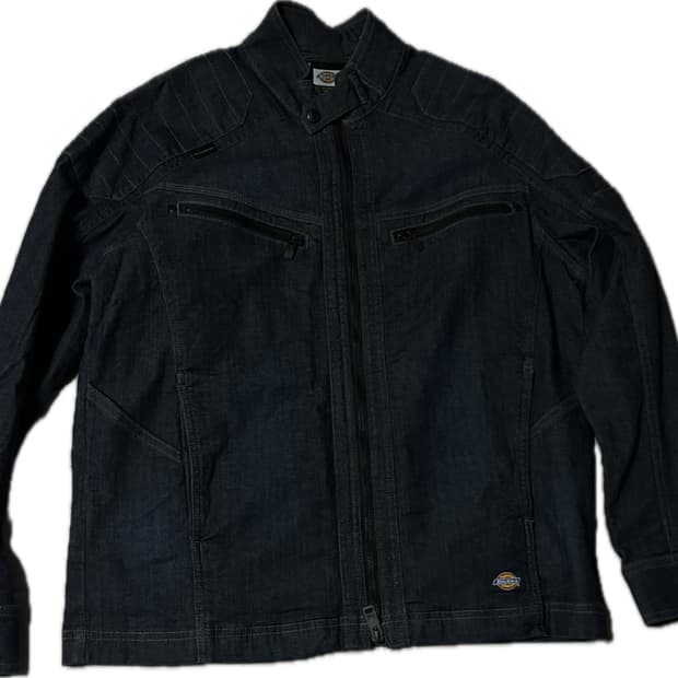 디키즈 데님 바이커 자켓