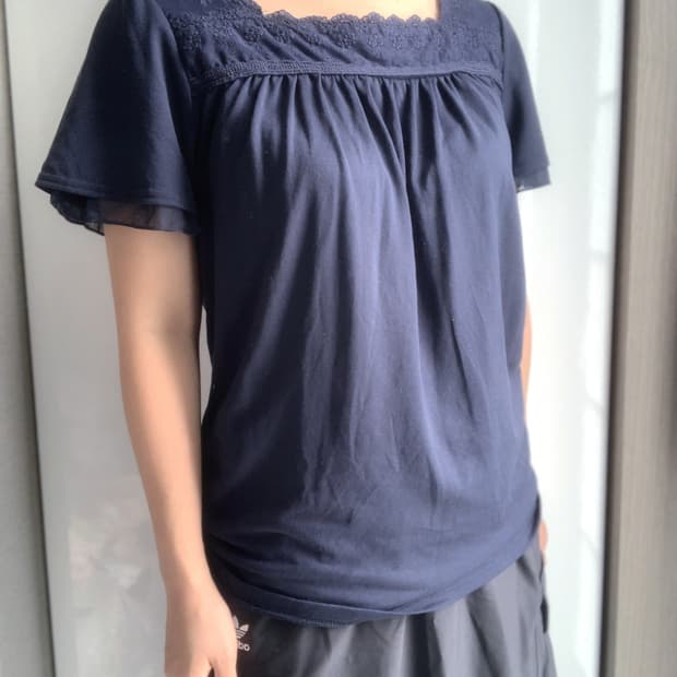 comfortbasic 레이스 반팔티