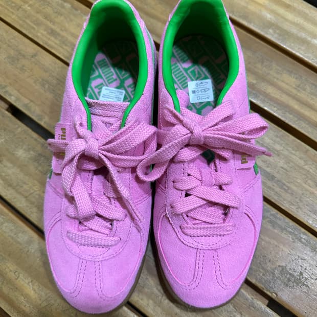 푸마 팔레르모 핑크그린 245