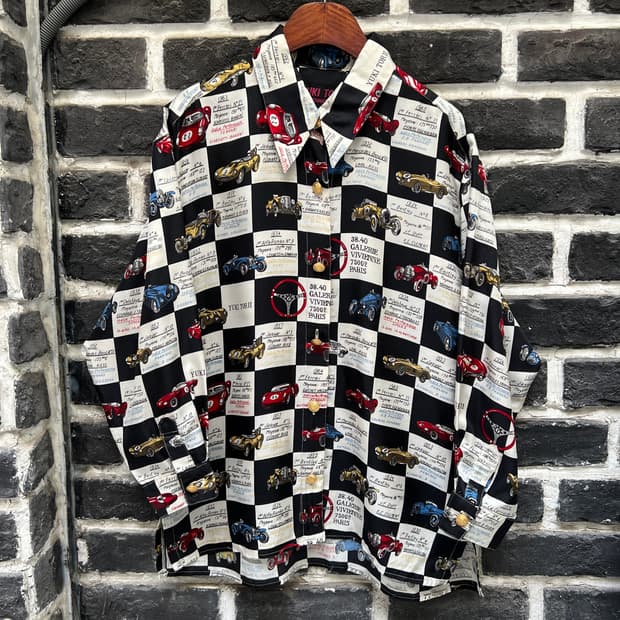 YUKI TORII 클래식카 실크 셔츠