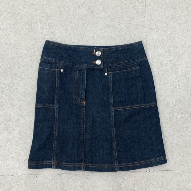 Courreges 꾸레쥬 데님 스커트