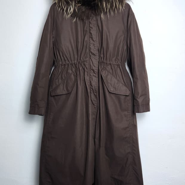 듀엘 폭스퍼 구스다운 야상 패딩 55