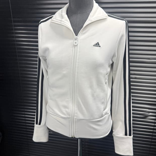 아디다스 화이트 흰색 져지 저지 트랙탑 집업 올드스쿨 85 xs 트레이닝