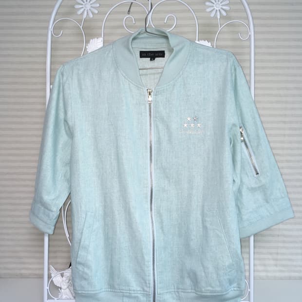 jpn vintage 스카이 블루 디테일 집업 y2k 스트릿 펑크 일본빈