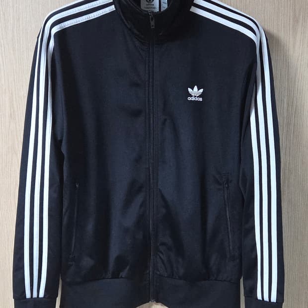 (착샷) 아디다스 파이어버드 져지 트랙탑 블랙 