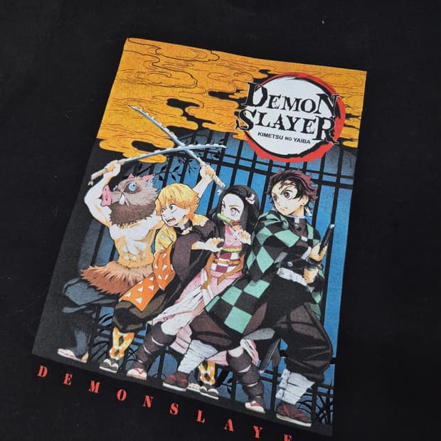 [L]귀멸의 칼날 오피셜 티셔츠  -223