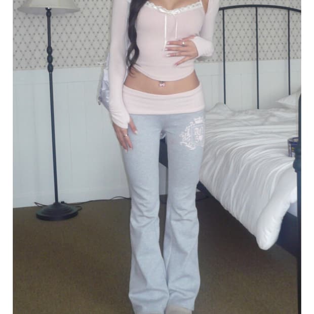 엔젤넘버 555 AN5 bootscut folded pants