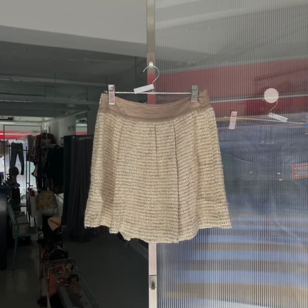 세미트위드 미니스커트 