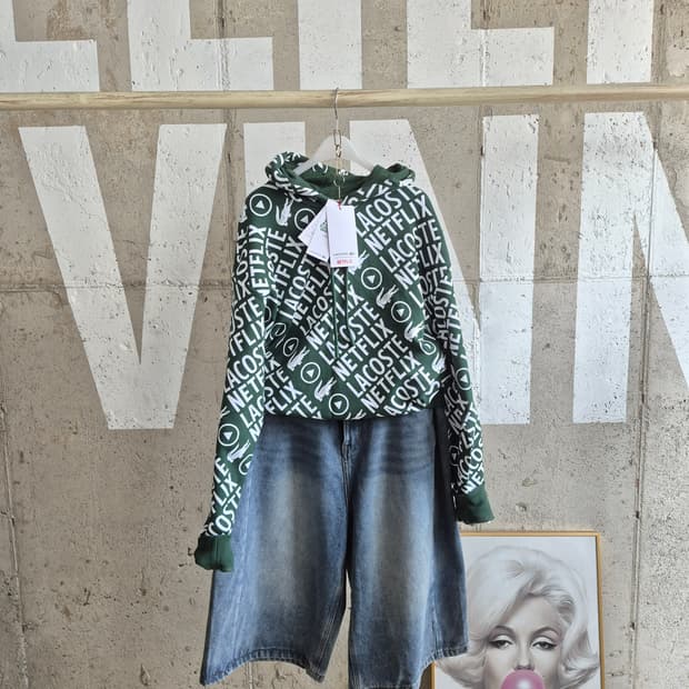 새상품특가 )라코스테 네플리스 콜라보 후드 맨투맨