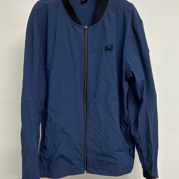 밀레 골프웨어 블루 남성 점퍼 105