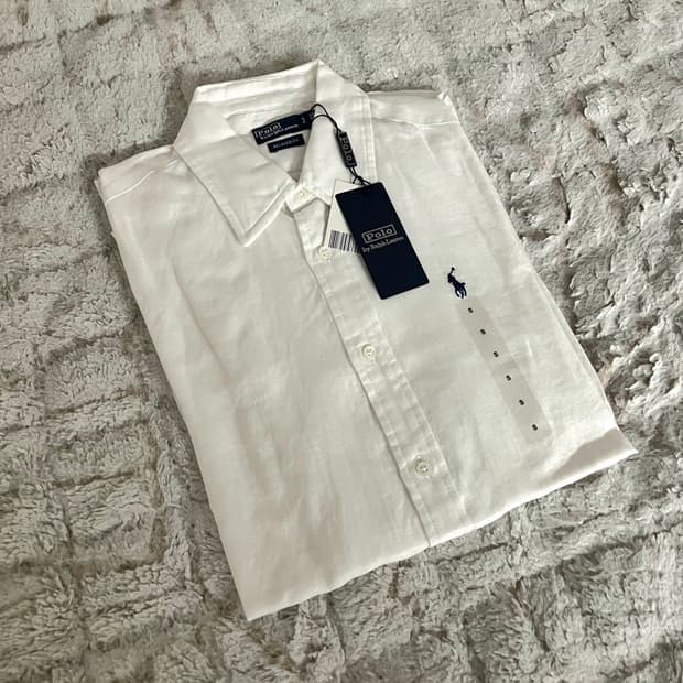 폴로 랄프로렌
릴렉스핏 여성 린넨 셔츠 xs사이즈 새상품