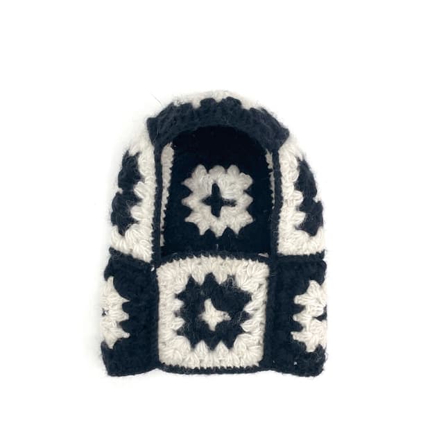 맥마흔 니팅 밀즈 크로셰 바라클라바 F