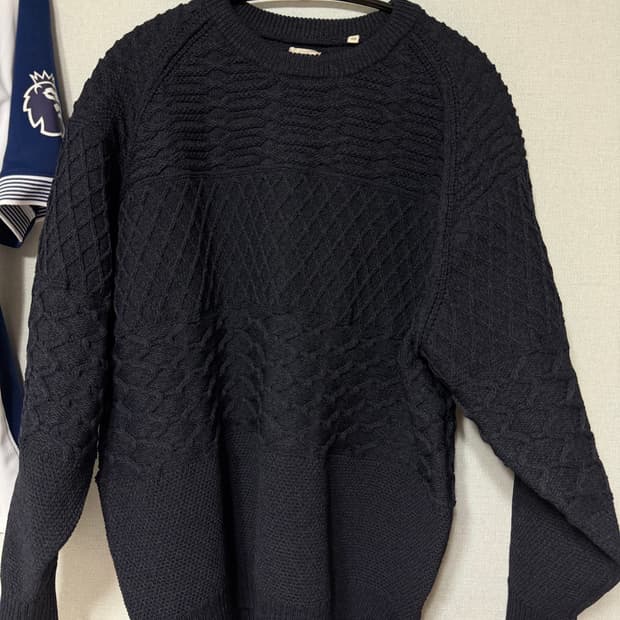 나나미카 크루넥 스웨터 네이비 xs