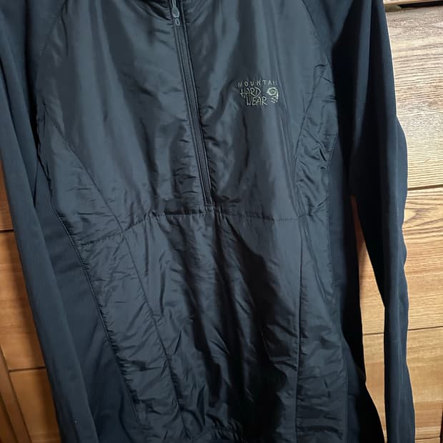 마운틴하드웨어 남성 방풍 기모 하프집업 100