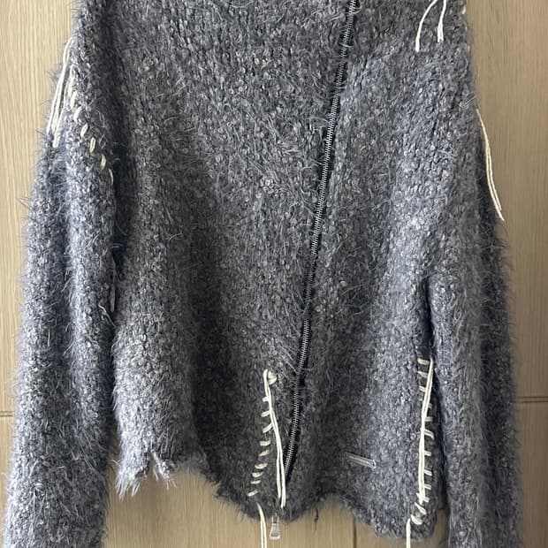 HARLOW DAMAGED KNIT JACKET atb1388w