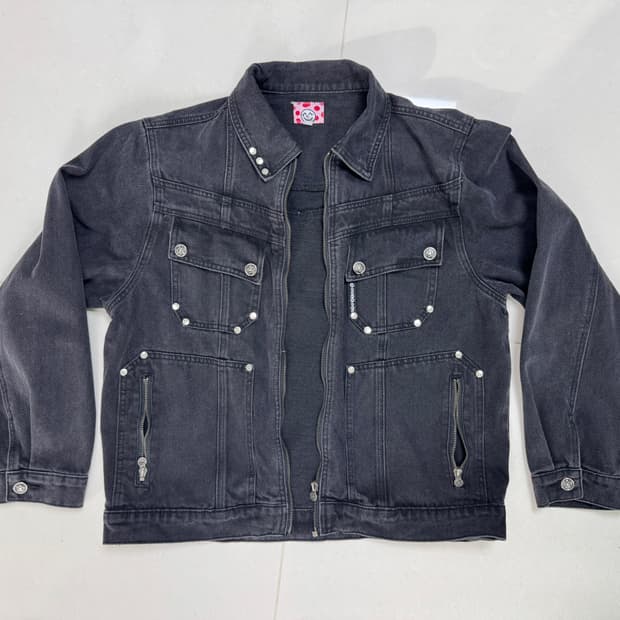 스타팀 starteam DENIM ZIP UP JACKET (M)