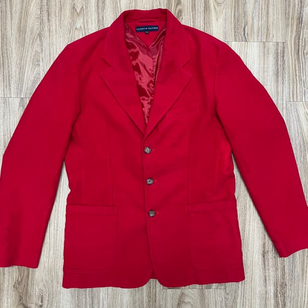 타미힐피거 코튼 블레이저 자켓