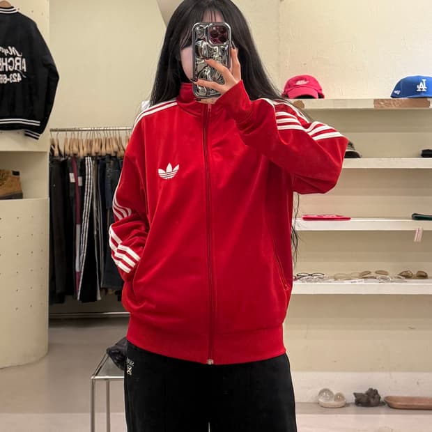 아디다스 파이어버드 트랙탑 레드 U1482