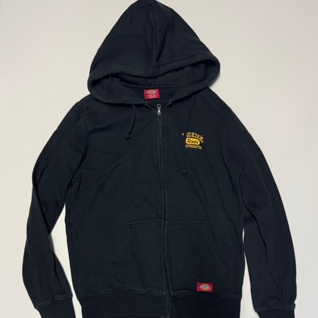 디키즈 텍사스 옐로우 로고 기모 후드집업 M~S