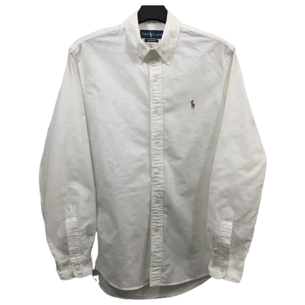 M 폴로 화이트 옥스포드 셔츠