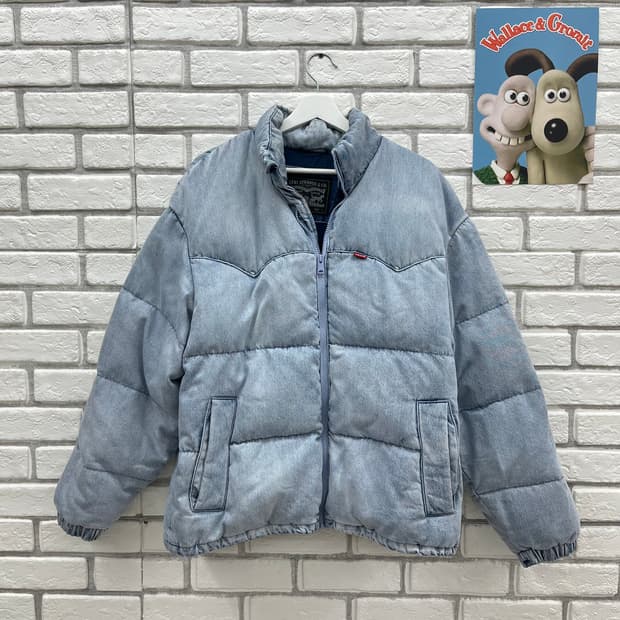 리바이스 데님 패딩 점퍼-S 90