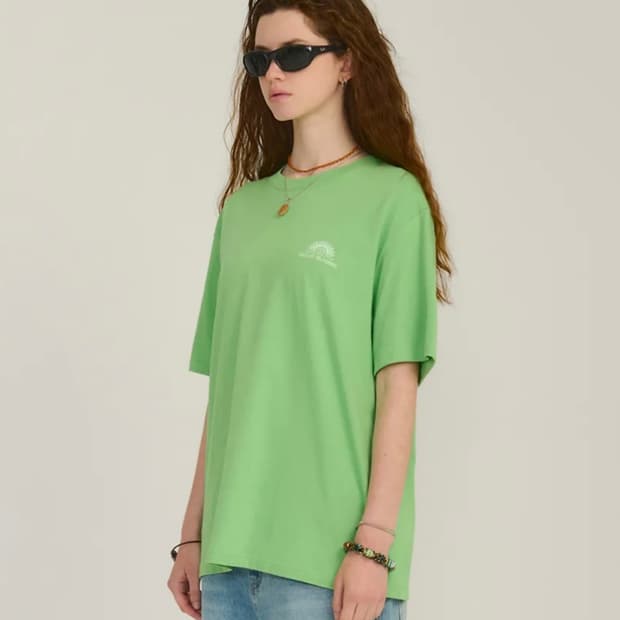 헬로선라이즈 반팔티셔츠 그린